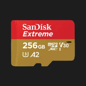 Карта пам'яті SanDisk Extreme A2 microSDXC 256Gb UHS-1 U3 V30 + Adapter SD в Хмельницькому