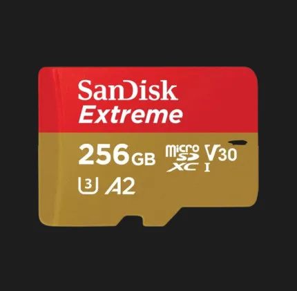 Карта памяти SanDisk Extreme A2 microSDXC 256Gb UHS-1 U3 V30 + Adapter SD
