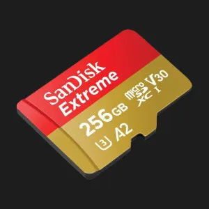 Карта пам'яті SanDisk Extreme A2 microSDXC 256Gb UHS-1 U3 V30 + Adapter SD в Хмельницькому