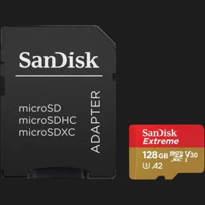 Карта пам'яті SanDisk microSDXC Extreme For Action Cams and Drones A2 128Gb в Хмельницькому
