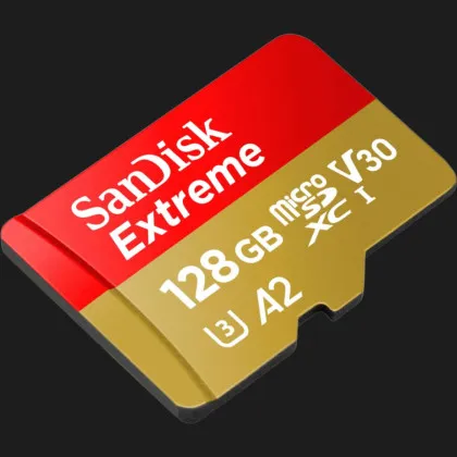 Карта пам'яті SanDisk microSDXC Extreme For Action Cams and Drones A2 128Gb в Кам'янці - Подільскому