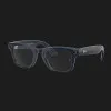 Смарт-очки Ray-Ban Meta Wayfarer (Gen 2) (Shiny Cosmic Blue/Clear Sapphire) (RW4012 6628/MF 50-23)