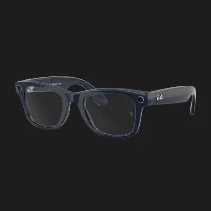 Смарт-окуляри Ray-Ban Meta Wayfarer (Gen 2) (Shiny Cosmic Blue/Clear Sapphire) (RW4012 6628/MF 50-23)