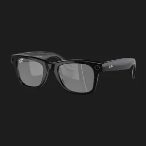 Смарт-окуляри Ray-Ban Meta Wayfarer (Shiny Black/Clear with Blue-Violet Light Filter) (RW4008 601/SB 53-22) (L)