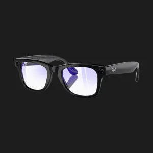 Смарт-окуляри Ray-Ban Meta Wayfarer (Shiny Black/Clear with Blue-Violet Light Filter) (RW4008 601/SB 53-22) (L)