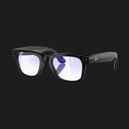 Смарт-окуляри Ray-Ban Meta Wayfarer (Shiny Black/Clear with Blue-Violet Light Filter) (RW4008 601/SB 53-22) (L)