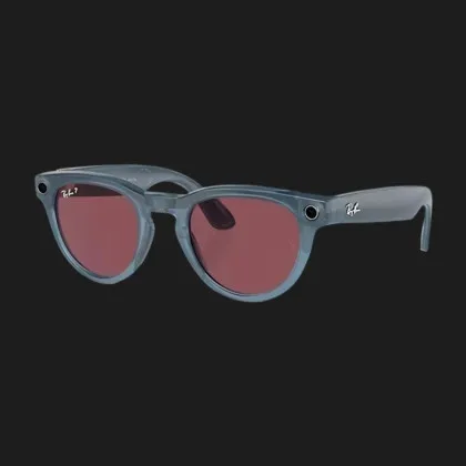 Смарт-окуляри Ray-Ban Meta Headliner (Shiny Jeans/Dusty Red) (RW4009 66985Q 50-23) в Тернополі