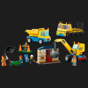 Конструктор LEGO City Будівельна вантажівка й кулястий кран-таран (60391)