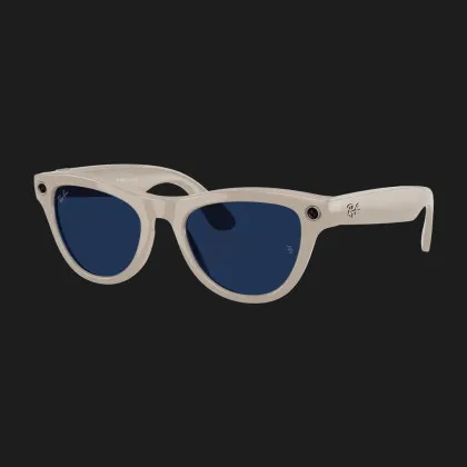Смарт-окуляри Ray-Ban Meta Skyler (Shiny Chalky Gray/Clear Sapphire) (RW4010 6700MF 52-20) (S)
