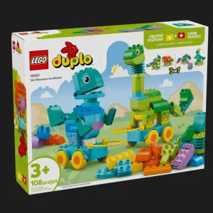Конструктор LEGO DUPLO Динозаври на колесах 3 в 1 (10451)