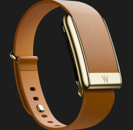 Ремешок Whoop LeatherLuxe Band Tapered для Whoop 5.0/One/Peak (Camel with Gold) (Size S)