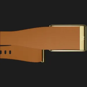 Ремінець Whoop LeatherLuxe Band Tapered для Whoop 5.0/One/Peak (Camel with Gold) (Size L) в Сваляві