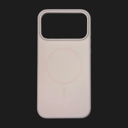 Чехол Colour Silicone case with MagSafe для iPhone 17 Pro (Chalk Pink)