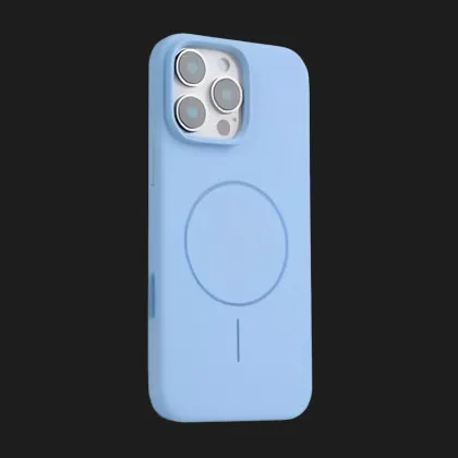 Чохол Colour Silicone case with MagSafe для iPhone 15 Pro Max (Light Blue)
