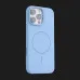 Чохол Colour Silicone case with MagSafe для iPhone 15 Pro Max (Light Blue)