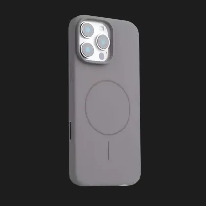 Чохол Colour Silicone case with MagSafe для iPhone 15 Pro Max (Stone Gray)