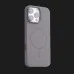 Чохол Colour Silicone case with MagSafe для iPhone 15 Pro Max (Stone Gray)