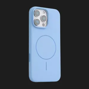 Чохол Colour Silicone case with MagSafe для iPhone 16 Pro (Light Blue) в Хмельницькому