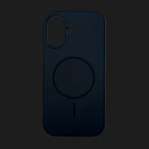 Чохол Colour Silicone case with MagSafe для iPhone 16 (Black) в Хмельницькому