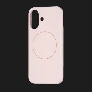 Чохол Colour Silicone case with MagSafe для iPhone 16 (Chalk Pink) в Хмельницькому