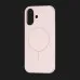 Чехол Colour Silicone case with MagSafe для iPhone 16 (Chalk Pink)