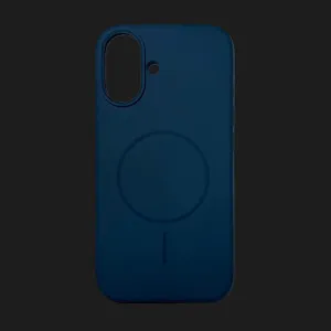 Чохол Colour Silicone case with MagSafe для iPhone 16 (Dark Blue) в Хмельницькому