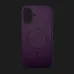 Чехол Colour Silicone case with MagSafe для iPhone 16 (Deep Purple)