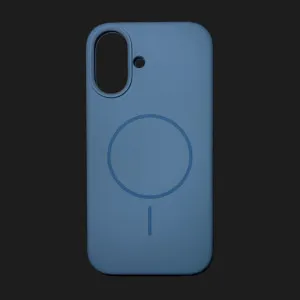 Чохол Colour Silicone case with MagSafe для iPhone 16 (Light Blue) в Хмельницькому