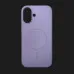 Чехол Colour Silicone case with MagSafe для iPhone 16 (Lilac)