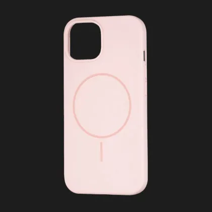 Чохол Colour Silicone case with MagSafe для iPhone 15 (Chalk Pink)