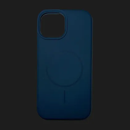 Чохол Colour Silicone case with MagSafe для iPhone 15 (Dark Blue)