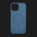 Чохол Colour Silicone case with MagSafe для iPhone 15 (Light Blue)