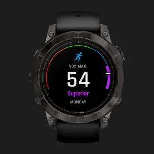 б/у Garmin Epix Pro (Gen 2) Sapphire 47mm Carbon Gray DLC Titanium with Black Band в Бердичеві