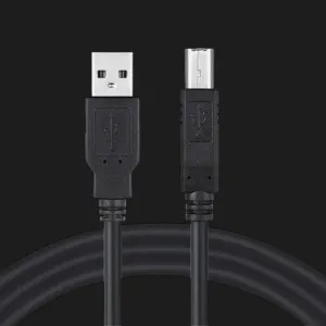 Кабель Colorway USB 2.0 AM to BM Print Cable 2m (Black) (CW-CBUB072-BK) в Сваляві