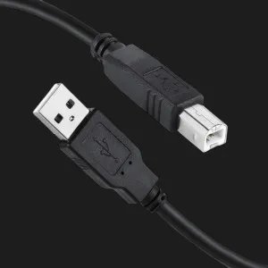 Кабель Colorway USB 2.0 AM to BM Print Cable 2m (Black) (CW-CBUB072-BK) в Сваляві