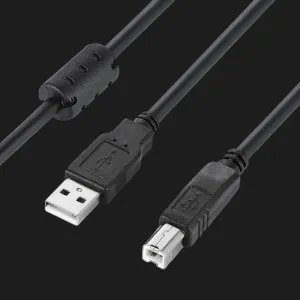 Кабель Colorway USB 2.0 AM to BM Print Cable 2m (Black) (CW-CBUB072-BK) в Сваляві