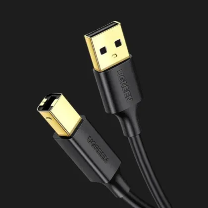 Кабель UGREEN US135 USB 2.0 AM to BM Print Cable 3m (Black) в Берегові
