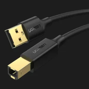 Кабель UGREEN US135 USB 2.0 AM to BM Print Cable 1m (Black) в Сваляві