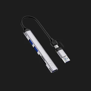 Адаптер WIWU ZOLO 5 in 1 USB-C/USB-A HUB Wi-HB003 в Херсоне