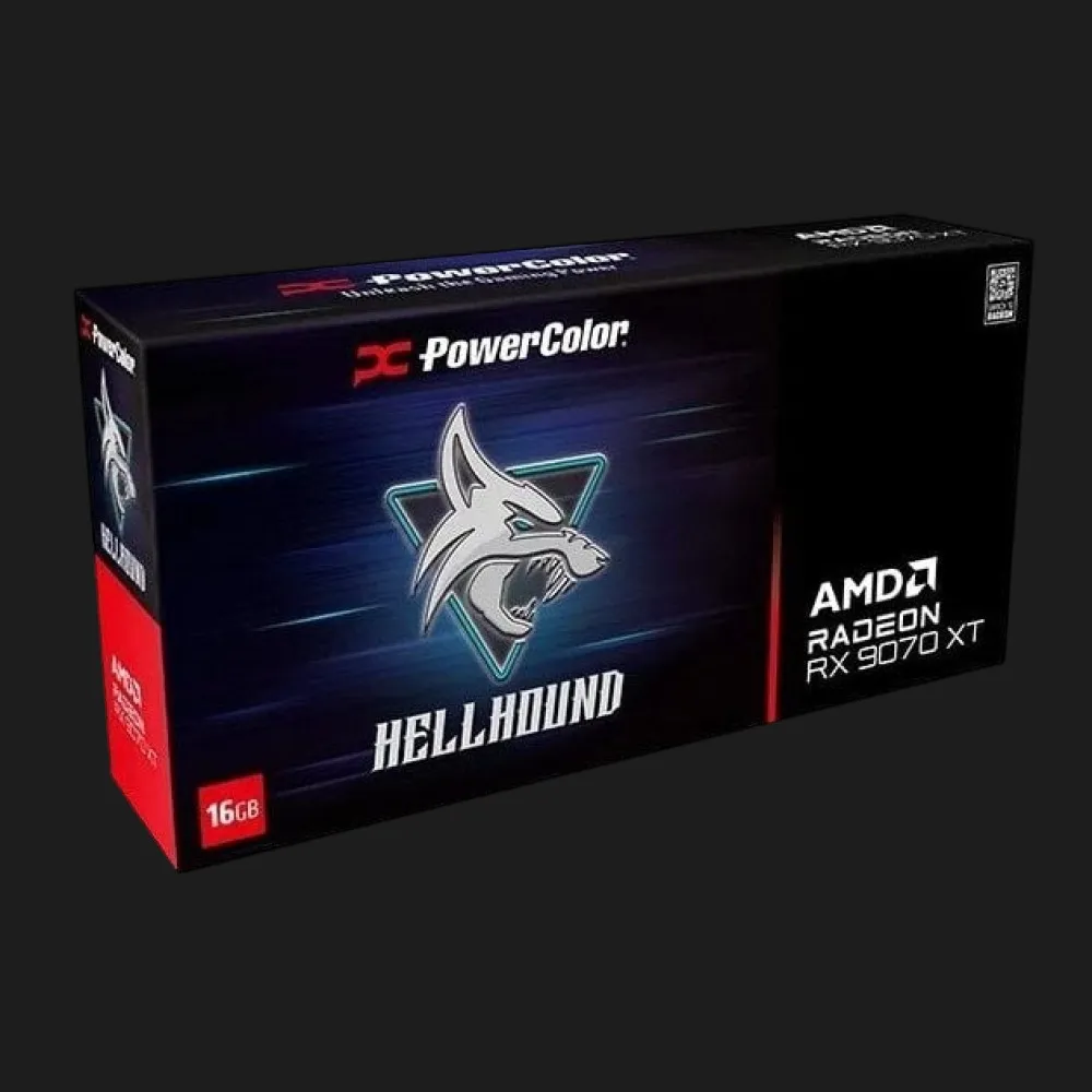 Відеокарта PowerColor Radeon RX 9070 XT Hellhound 16GB (RX 9070 XT 16G-L/OC)