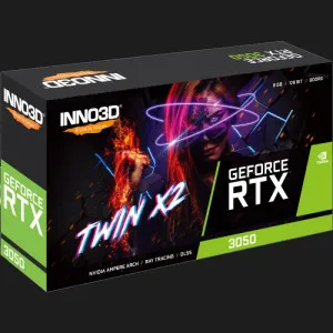 Видеокарта Inno3D GeForce RTX 3050 Twin X2 V2 8GB (N30502-08D6-1711VA41)