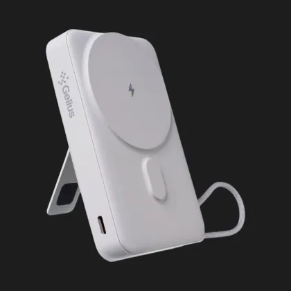 Зарядний пристрій Power Bank Gelius Fluxen GP-PBW120 Magnetic Wireless Charge Qi2 15W 10000mAh (Grаy)