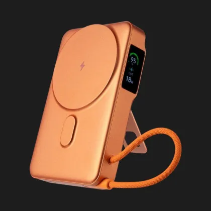 Зарядний пристрій Power Bank Gelius Fluxen GP-PBW120 Magnetic Wireless Charge Qi2 15W 10000mAh (Orange)