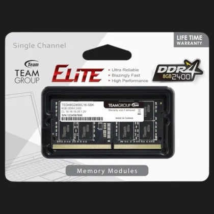 Оперативная память Team Elite SO-DIMM DDR4 8GB 1x8GB 2400MHz (TED48G2400C16-S01)