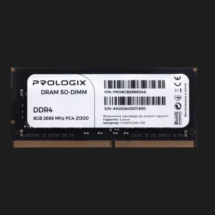 Оперативная память Prologix SO-DIMM DDR4 8GB 1x8GB 2666MHz (PRO8GB2666D4S)
