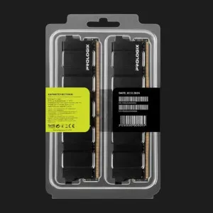 Оперативна памʼять Prologix Black DDR5 32GB 2x16GB 6000MHz (PRO32GB6000B5K)