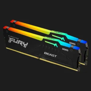 Оперативная память Kingston Fury Beast RGB DDR5 64GB 2x32GB 5600MHz (KF556C40BB2AK2-64)