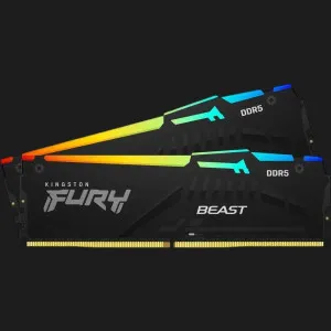 Оперативная память Kingston Fury Beast RGB DDR5 64GB 2x32GB 5600MHz (KF556C40BB2AK2-64)