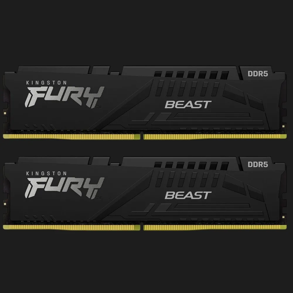Оперативна памʼять Kingston Fury Beast DDR5 32GB 2x16GB 6400MHz (KF564C32BBEK2-32)