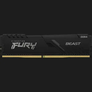 Оперативна памʼять Kingston Fury Beast Black DDR4 32GB 1x32GB 3200MHz (KF432C16BB/32)